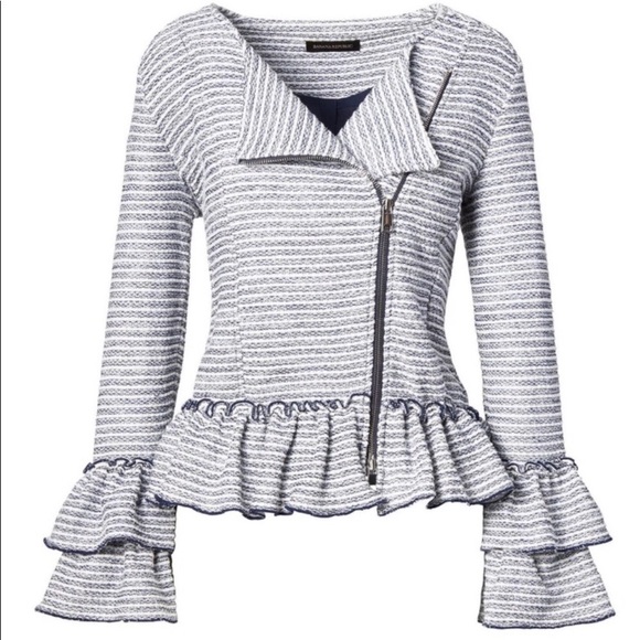 Banana Republic Jackets & Blazers - Banana Republic Ruffle-Sleeve Bouclé Jacket